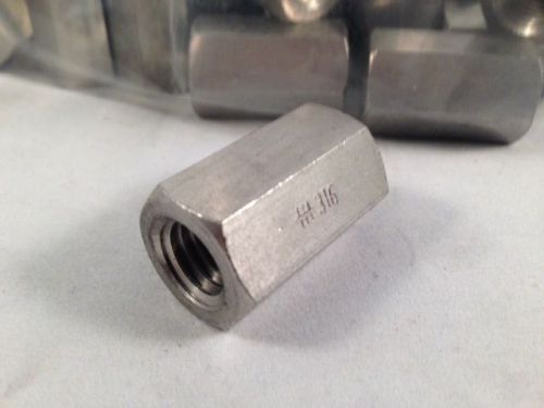 (lot of 50) heavy duty 1/2&#034; rod coupler, rod connector, type 316 stainless steel for sale