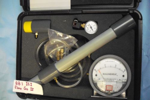 ISI Flow Go II Airline Flow Test Kit MAgnehelic and Pressure Guages