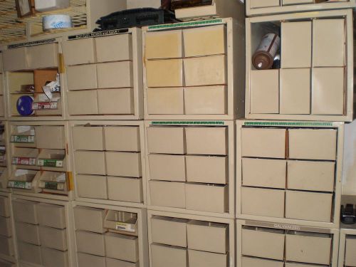 Hardware store bolt bins lot of 75 + 2 tool cabinets  storage garage shop repair