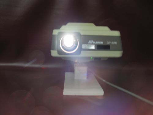 MARCO CP-670 AUTO CHART PROJECTOR /MIRROR/TURNS ON