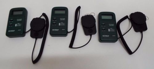 Lot of 3 Extech Instruments Foot Candle Light Meter 401027