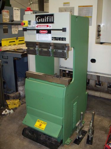#9510: Guifil 2? x 17 Ton Up Acting Press Brake Fabrication Equipment Used 2001