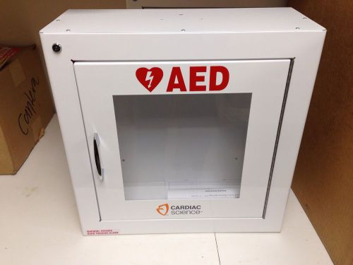 Cardiac science standard size aed cabinet with audible alarm for sale
