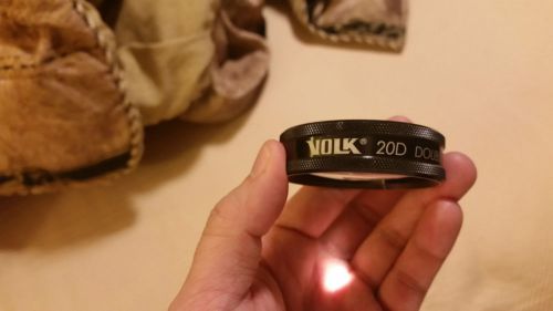 Volk 20D Double Aspheric Lens Optometry Optic GREAT CONDITION