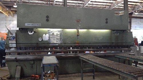 VERSON Hydraulic Press Brake 750 Ton x 16 feet 1960 (not actual picture shown)