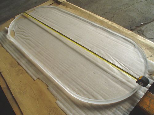 Polycarbonate plastic panel 72&#034; x 30&#034; x 2&#034; thick Oval shape -60 day warranty