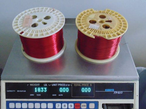 Magnet Wire, Enameled Copper,  25 AWG gauge 18.33 lbs 2 spools