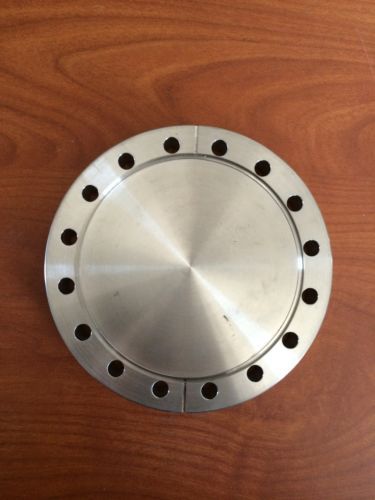 High vacuum research chamber 6&#034; cff blank flange varian mdc nor-cal huntington for sale