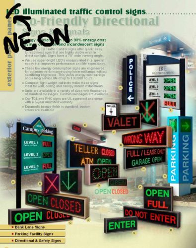 Howard Industries Neon Horizontal OPEN CLOSED Traffic controller