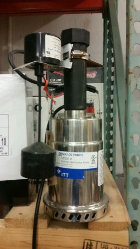 STS31V Goulds 1/3 HP 115V Submersible Waste Water Sump Pump