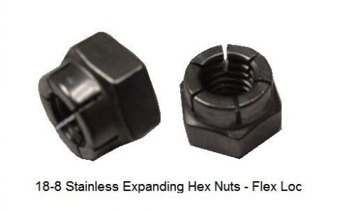 18-8 stainless, metric flex loc hex nut rh, m6 x 1.0 x 10mm w x 7.8mm h, 2 pc for sale