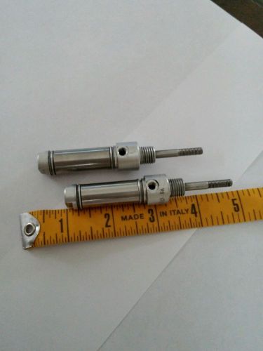 2 Clippard double acting 1/2 stroke air cylinders