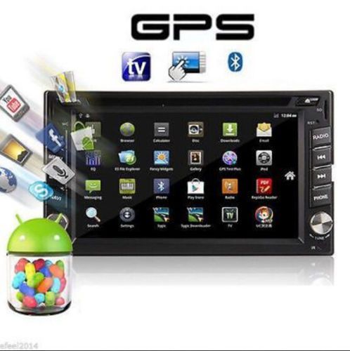Android 6.2&#034; 2Din Car DVD Player GPS Map Bluetooth Stereo Free 3G&amp;Wifi RDS Ipod!