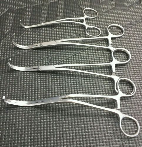 Misc Aortic Clamps (V Mueller and Codman) 4 Total