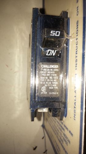 CHALLENGER C150 NEW IN BOX 1P 50A 120V BREAKER SEE PICS #A28