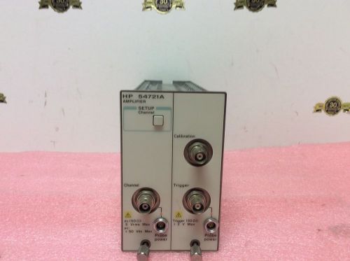 Hewlett packard hp agilent 54721a amplifier 1.1ghz 4.0gsa/s plug-in from 54720d for sale