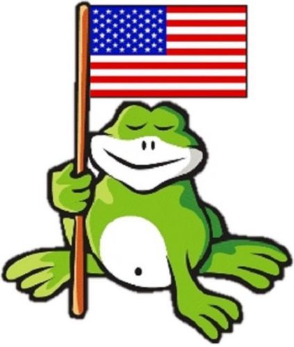 30 Custom American Frog Personalized Address Labels