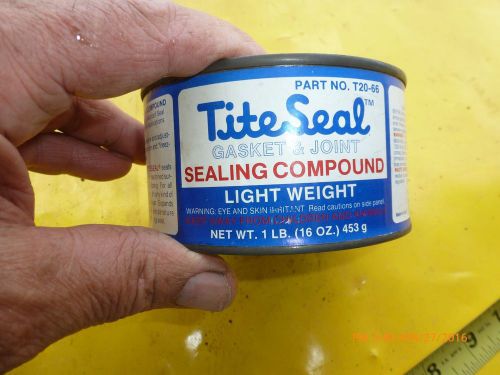 Tite-Seal T20-66 Light Weight Gasket &amp; Joint Sealing Compound - 1 lb Tin