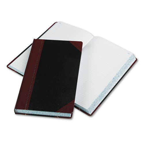 Boorum &amp; pease record/account book record rule black/red 500 pages 14 1/8x8 5/8 for sale