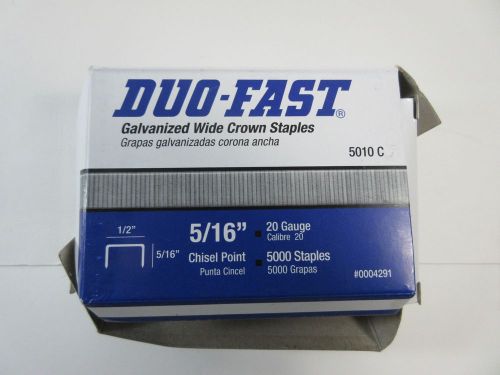 New Duo-Fast 5010C - 5/16-Inch x 20 Gauge Chisel Staples - Qty. 5000
