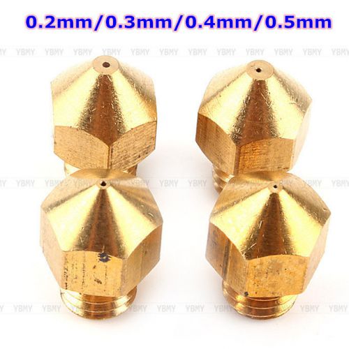 New 0.2/0.3/0.4/0.5mm Extruder Nozzle Print Head For Makerbot 3D Printer Useful