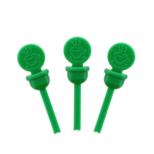 Stix-To-Go Green Circle Beverage Plugs, Package of 400, CPLUG