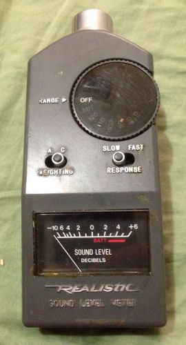 Sound Level Meter - Realistic 42-3019 - Radio Shack - Measurement Decibels
