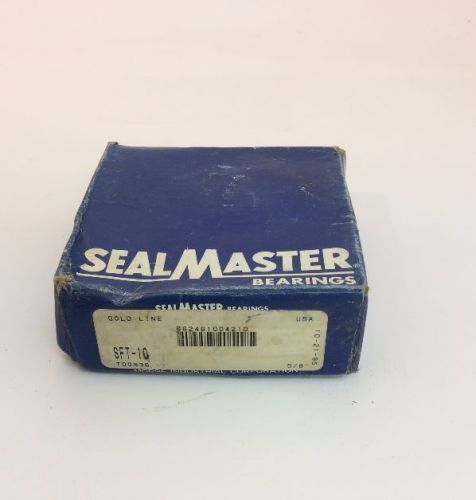 New sealmaster bearing sft-10, 2-bolt flange bearing 5/8&#034; bore - lot of 2 for sale