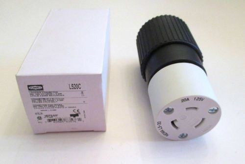 Hubbell locking plug l530p specgrade  30a-125 vac  nema l 5-30p for sale