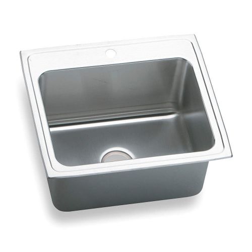ELKAY DLR2522103 Drop-In Sink with Faucet Ledge, 25 In. NEW FREE SHIPPING, $PA$