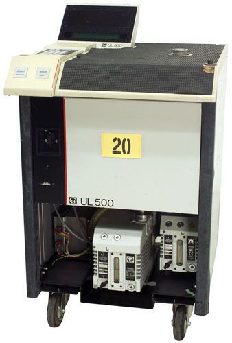 Leybold ul 500 helium leak detector tag #20 for sale