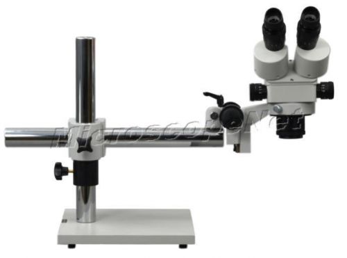 Zoom Stereo Binocular Boom Stand Microscope 3.5X-90X+0.5X Barlow Lens