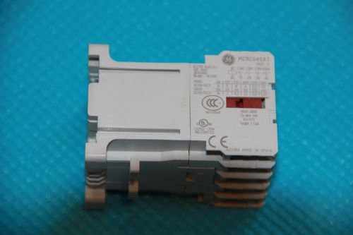 GE MCRC 40E MCRC040AT 4 Pole Contactor! 16 AMP 12VDC COIL
