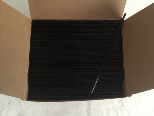 Swizzle Sticks Black Stirrers Disposable Plastic Drink 1000 per Box 5 Inch