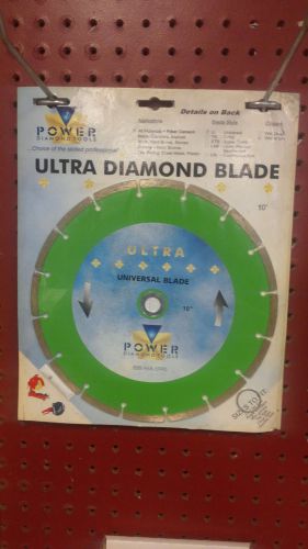 ULTRA DIAMOND BLADE 10&#034; - POWER DIAMOND TOOLS