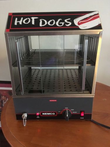 Commercial Nemco Hot Dog Machine Warmer Steamer