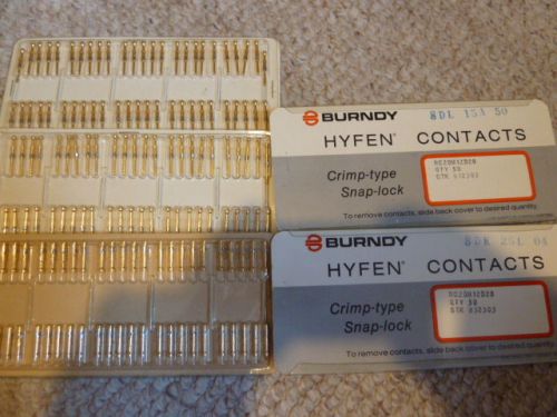 190 Burndy HYFEN Contacts RC20M12D28 Stock# 832303 5 cards