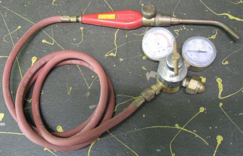 Generico compressed gas regulator + hose + goss welding torch acetylene for sale