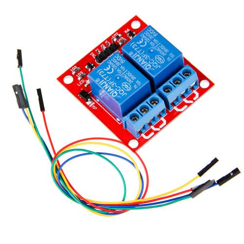 two 2 channel Relay module board shield with 1 pin jumper wire for arduino ARM