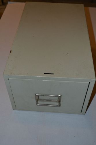 BUDDY PRODUCTS SINGLE DRAWER TAN FILING STORAGE CABINET 16X9X7 (PRE-OWNED)!!!!!!