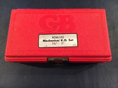 GB Electrical KOM-152 Knockout Punch Set
