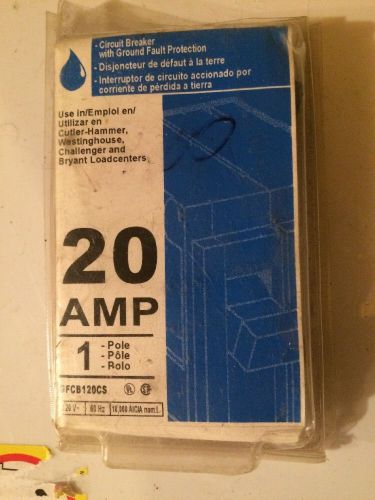 Eaton 20amp/120volt cutler hammer gfci circuit breaker chfgft120cs for sale