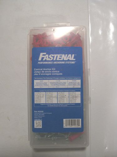 Fastenal Plastic conical Anchor Kit with 1&#034; hex head screws #63225