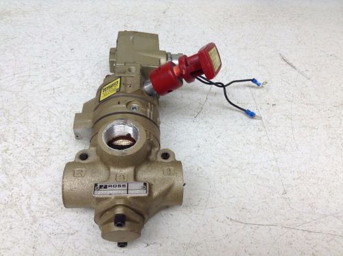 Ross controls 2773b5075 1-10 pneumatic shut off valve w/ solenoid for sale