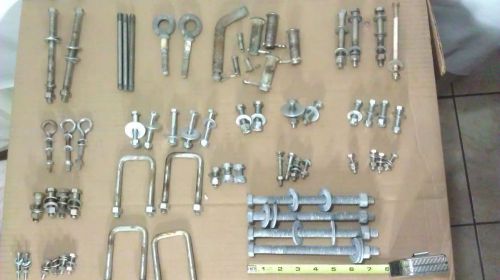 Lot of Nuts Bolts &amp; Washers / Variety of Sizes / 8 lbs. Total Weight
