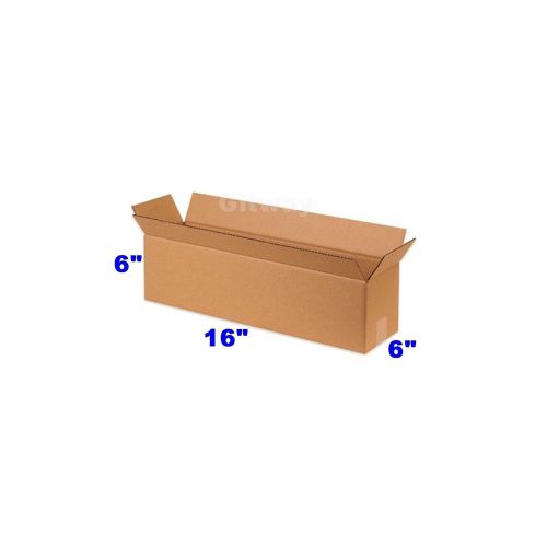 25- 16x6x6 Corrugated Kraft Cardboard Cartons Mailer Shipping Packing Box Boxes
