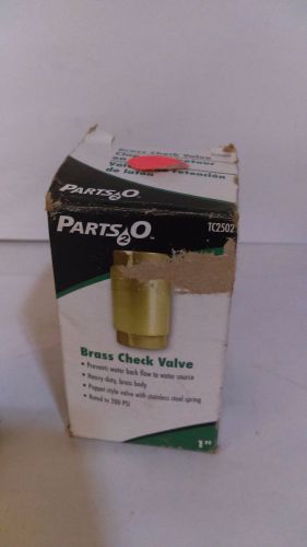 Parts 2 O Brass Check Valve TC2502 1&#034;