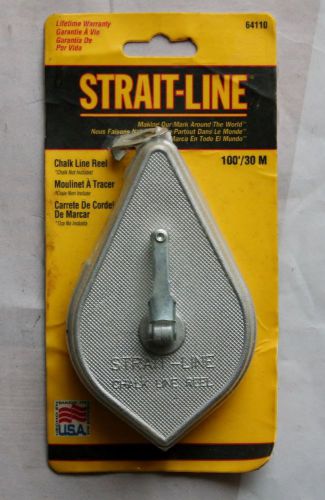 Strait-line  64110 metal case chalk reel 100&#039; new in package american tools inc. for sale