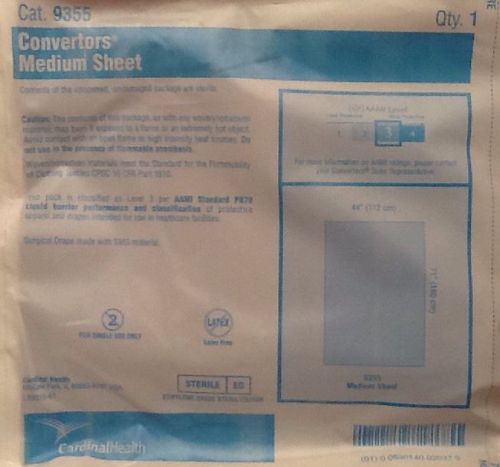 NEW CARDINAL HEALTH CONVERTORS MEDIUM BLUE SHEET AAMI LEVEL 3  71&#034;x44&#034; CAT 9355