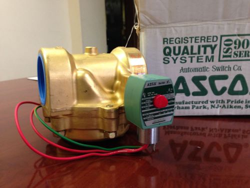 Asco solenoid valve 2&#034; brass explosion proof #8210g-100 new (in the box) for sale